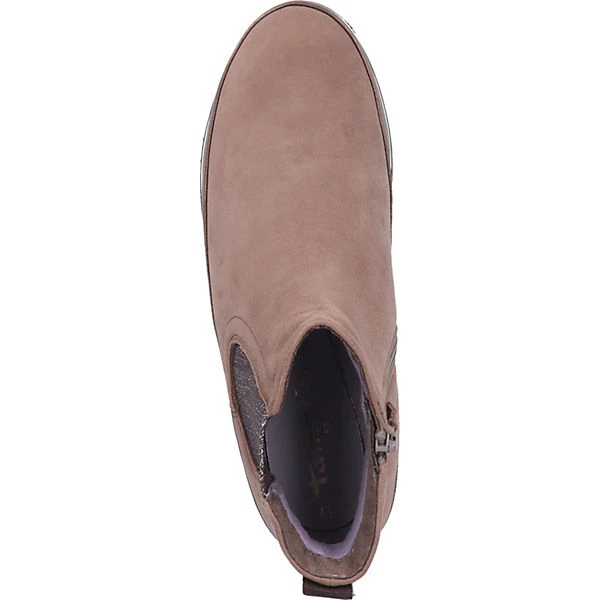 Tamaris Stiefelette Keilstiefel - Taupe 8 Tamaris Stiefelette Keilstiefel - Taupe – Bild 6