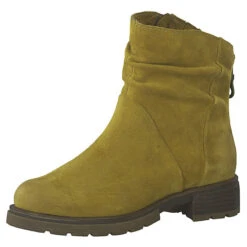Marco Tozzi Damen Leder Stiefelette Ankle Boot Mustard Gelb 2-2-25866-33 606 Ankle Boots - Gelb -Ausgewählte Fashion Boots-Geschäfte 13502745 06