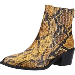 Stiefelette Biker Boots - Gelb