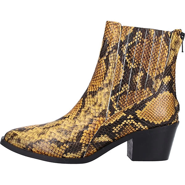 Stiefelette Biker Boots - Gelb 4 Stiefelette Biker Boots - Gelb – Bild 2