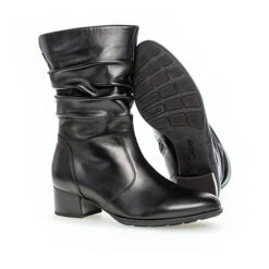 Gabor Sportliche Stiefeletten Glattleder Schwarz Klassische Stiefel - Schwarz -Ausgewählte Fashion Boots-Geschäfte 16265850 05