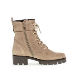 Gabor Biker- Und Combat Boots Rauleder Beige Biker Boots - Beige -Ausgewählte Fashion Boots-Geschäfte 16533475 03