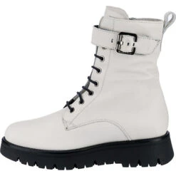 Cleo 1a Schnürstiefeletten - Weiß -Ausgewählte Fashion Boots-Geschäfte 19570310 03