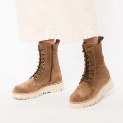 Cleo 2b Schnürstiefeletten - Sand -Ausgewählte Fashion Boots-Geschäfte 19570312 02