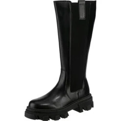 J&F Chunky High Boots - Schwarz
