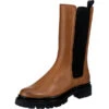 J&F Classic Chelsea Boots High - Braun