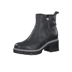 Tamaris Damen Elegante Stiefelette 1-25492-25 Schwarz 001 BLACK Leder Mit TOUCH-IT Ankle Boots - Schwarz -Ausgewählte Fashion Boots-Geschäfte 20037768 02