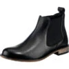 Flache Casual Leder Chelsea Boots