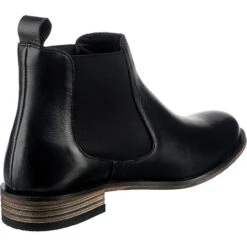 Flache Casual Leder Chelsea Boots -Ausgewählte Fashion Boots-Geschäfte 20040847 05
