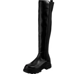 Buffalo Aspha Over Overknee-Stiefel - Schwarz