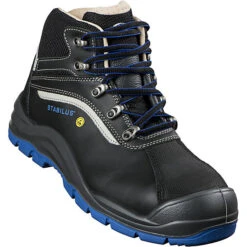 ESD Sicherheitsstiefel SPARTACUS MID RUBBER S3 Sicherheitsstiefel - Schwarz/blau