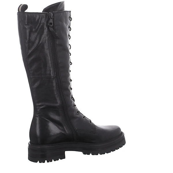 MJUS Damen Stiefel Schuhe Doble Stiefel Elegant Freizeit Glattleder Uni Schnürstiefel - Schwarz 7 MJUS Damen Stiefel Schuhe Doble Stiefel Elegant Freizeit Glattleder Uni Schnürstiefel - Schwarz – Bild 5