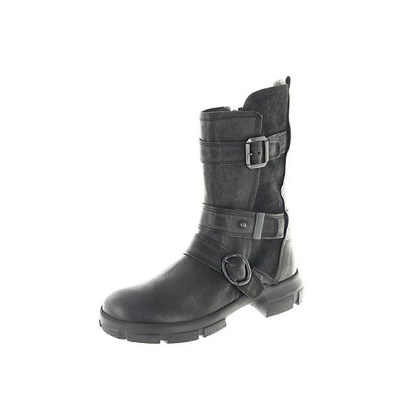 Think! Stiefeletten Schwarz Schnürstiefel - Schwarz 3 Think! Stiefeletten Schwarz Schnürstiefel - Schwarz