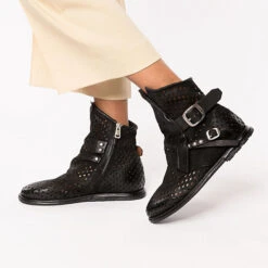 A.S.98 Tamu Cut Out-Stiefeletten - Schwarz -Ausgewählte Fashion Boots-Geschäfte 22648492 02