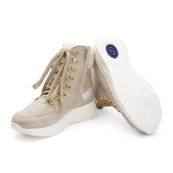 Trekkingschuhe Damen Leder - Damen Winterschuhe Gefüttert Mit Absatz - Wanderschuhe Damen - Stiefeletten Damen Winter Bequem Damen Stiefeletten Leder -Ausgewählte Fashion Boots-Geschäfte 22750736 03