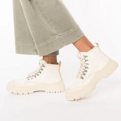 Twig High - Off White Schnürstiefeletten - Offwhite -Ausgewählte Fashion Boots-Geschäfte 22941439 02