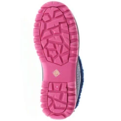 Damen Halbschaft Winterstiefel Snowboots Teddyfell Gefüttert Blau/schwarz/pink - Blau -Ausgewählte Fashion Boots-Geschäfte 23149971 03