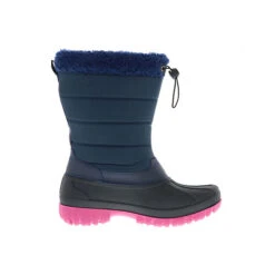 Damen Halbschaft Winterstiefel Snowboots Teddyfell Gefüttert Blau/schwarz/pink - Blau -Ausgewählte Fashion Boots-Geschäfte 23149971 06