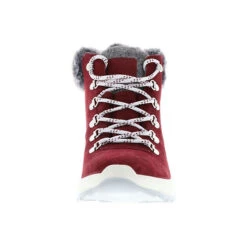 Damen Kurzschaft Winterstiefel Snowboots Stiefeletten Kunstfell Gefüttert Rot/dunkelrot - Rot -Ausgewählte Fashion Boots-Geschäfte 23616587 04