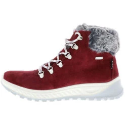 Damen Kurzschaft Winterstiefel Snowboots Stiefeletten Kunstfell Gefüttert Rot/dunkelrot - Rot -Ausgewählte Fashion Boots-Geschäfte 23616587 05