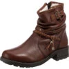 Derbe Schnallen Leder Boots Winterstiefeletten -Ausgewählte Fashion Boots-Geschäfte 24666432 01