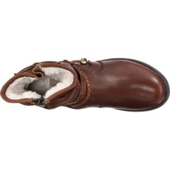 Derbe Schnallen Leder Boots Winterstiefeletten -Ausgewählte Fashion Boots-Geschäfte 24666432 06