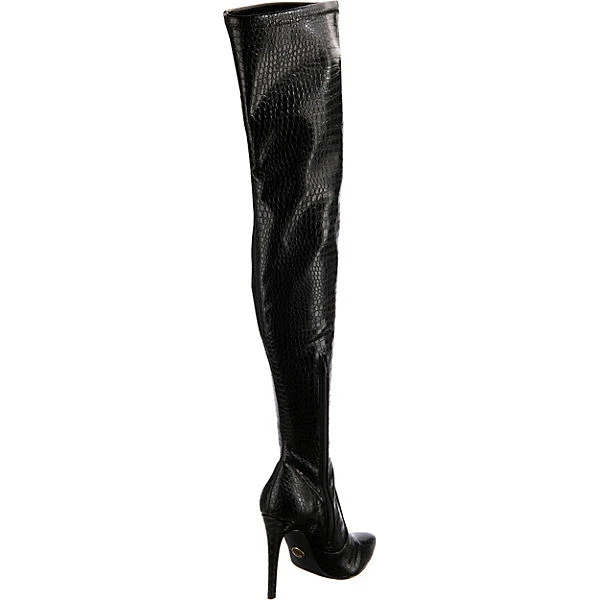 Buffalo Marjorie Overknee Overknee-Stiefel - Schwarz 7 Buffalo Marjorie Overknee Overknee-Stiefel - Schwarz – Bild 5