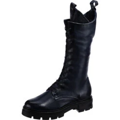 J&F Detail Lace-Up High Boots