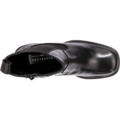 Fashion Blockabsatz Leder Boots Plateau-Stiefeletten - Schwarz -Ausgewählte Fashion Boots-Geschäfte 25037489 06