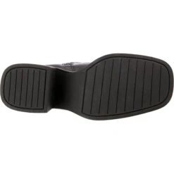 Fashion Blockabsatz Leder Boots Plateau-Stiefeletten - Schwarz -Ausgewählte Fashion Boots-Geschäfte 25037489 07