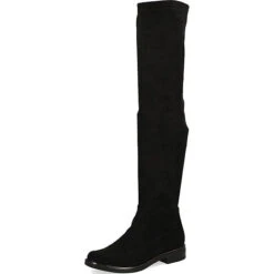 Caprice Black Stretch Overknee-Stiefel