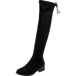Call It Spring Anidda Vegan Overknee-Stiefel - Schwarz