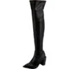 Call It Spring Nadiaa Vegan Overknee-Stiefel - Schwarz -Ausgewählte Fashion Boots-Geschäfte 26028593 01