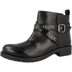 Geox D Rawelle C Boots Damen Biker Boots - Schwarz -Ausgewählte Fashion Boots-Geschäfte 26396922 04