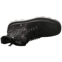 MJUS Damen Stiefeletten Schuhe Schnürstiefelette Elegant Freizeit Lederkombination Uni Schnürstiefeletten - Schwarz -Ausgewählte Fashion Boots-Geschäfte 26627244 09