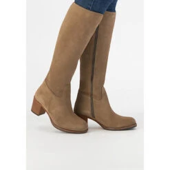 Peta Suede Klassische Stiefel - Taupe -Ausgewählte Fashion Boots-Geschäfte 27071204 04