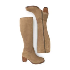 Peta Suede Klassische Stiefel - Taupe -Ausgewählte Fashion Boots-Geschäfte 27071204 05