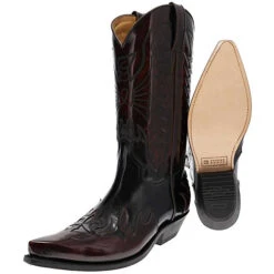 CARLOS Schwarz Rot - Schwarz -Ausgewählte Fashion Boots-Geschäfte 27197293 04