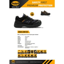 Dockers By Gerli Dockers Sicherheitsschuh Dockers Giga Low S3 - Schwarz -Ausgewählte Fashion Boots-Geschäfte 27215395 08