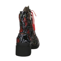 Laura Vita Damen Stiefeletten Schuhe Kalineo Schnürstiefelette Elegant Freizeit Glitzerdetails Glattleder Geblümt Schnürstiefeletten -Ausgewählte Fashion Boots-Geschäfte 27298646 04