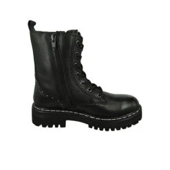 Mustang Damen Sportliche Stiefelette 2895504 Schwarz 9 Schwarz Leder Ankle Boots - Schwarz -Ausgewählte Fashion Boots-Geschäfte 27370465 06