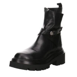 Bagatt Rahel Evo Boots Glattleder Uni Biker Boots - Schwarz