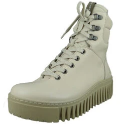 *art Damen Elegante Stiefelette Brighton 1533 Creme Cream Leder Ankle Boots - Beige