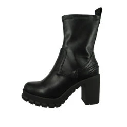 Buffalo Damen Sportliche Stiefelette Oslo Sock 1270077 Schwarz Black Kunstleder Mit Perfect Fit Durch Memory Foam Ankle Boots - Schwarz -Ausgewählte Fashion Boots-Geschäfte 28168604 03