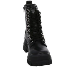 Buffalo Aspha Chain Laceup Boots Logoschriftzug Synthetik Uni Biker Boots - Schwarz -Ausgewählte Fashion Boots-Geschäfte 28524409 03