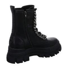 Buffalo Aspha Chain Laceup Boots Logoschriftzug Synthetik Uni Biker Boots - Schwarz -Ausgewählte Fashion Boots-Geschäfte 28524409 05