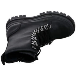 Buffalo Aspha Chain Laceup Boots Logoschriftzug Synthetik Uni Biker Boots - Schwarz -Ausgewählte Fashion Boots-Geschäfte 28524409 08
