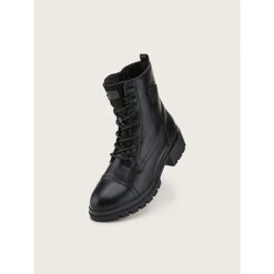 Tom Tailor Shoes Licence Gefütterte Stiefeletten Aus Kunstleder  Winterstiefel - Schwarz -Ausgewählte Fashion Boots-Geschäfte 28757586 04