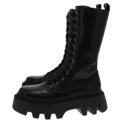 Buffalo FLORA LACEUP HI Schwarz - Schwarz 17 Buffalo FLORA LACEUP HI Schwarz - Schwarz -Ausgewählte Fashion Boots-Geschäfte 28768260 07