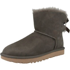 Ugg Australia Mini Bailey Bow II Stiefel Damen Klassische Stiefel - Dunkelgrau 10 Ugg Australia Mini Bailey Bow II Stiefel Damen Klassische Stiefel - Dunkelgrau -Ausgewählte Fashion Boots-Geschäfte 28794103 04